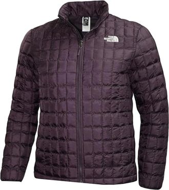 The North Face Thermoball Jacket Mens Purple Insulated Quilted Full Zip KFC260