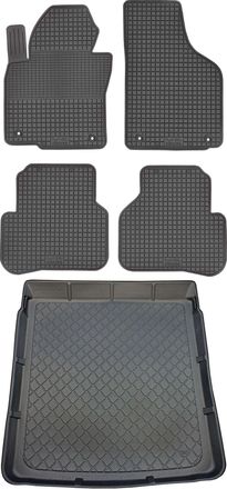 OEM Juego De Alfombrillas De Goma Para Coche Y Maletero Para Volkswagen Passat Cc Coup&eacute; (de Junio De 2008 A Noviembre De 2016)