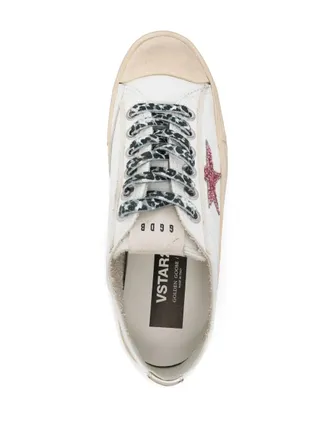 Golden Goose Womens V-Star Distressed Sneakers Ss26 W