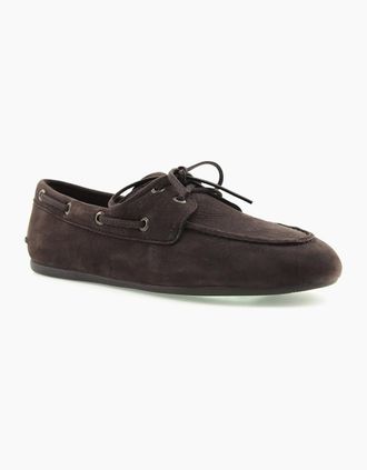 Sperry Top-Sider Womens Sperry Slim Boat Leather Womens Dark Brown Boat Shoes - Size: UK 8 / eu 41.5 / us 10.5