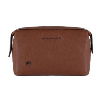 Piquadro Black Square Toiletry Bag - unisex - Piquadro - Toilet Bags - Brown - ONE SIZE - Bags