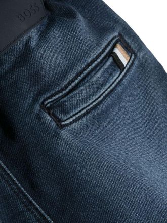 HUGO BOSS Denim Cotton Bermuda Shorts - Denim