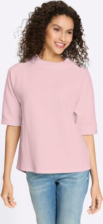 Heine Sweatshirt HEINE, Damen, Gr. 34, hellros&eacute;, 75% Baumwolle, 20% Polyester, 5% Elasthan, unifarben, Rundhals, Sweatshirts Sweatshirt