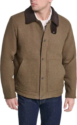Levi's Corduroy Collar Barn Jacket in Olive Heather at Nordstrom, Size Xx-Large