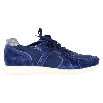 Valentino Valentino Garavani Soul AM Sneakers in Navy Blauw Su&egrave;de en Mesh