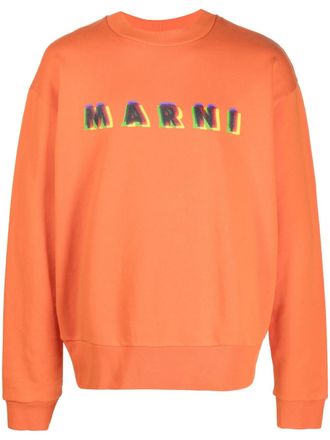 Marni Felpa con stampa - Arancione