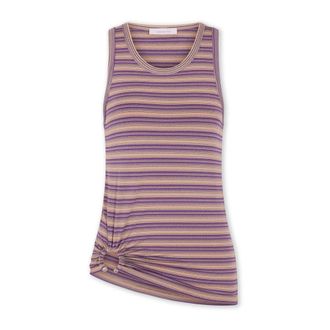 Paco Rabanne Gestreepte Piercing Tanktop - Dames - Tops - Veelkleurig - Maat: M Viscose
