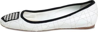 Dior Ballerine con motivo Cannage - Bianco