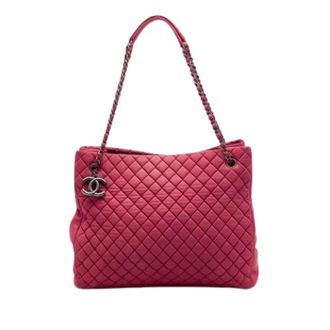 Chanel Pre-owned New Bubble Tote - Dames - Pre-owned - Rood - Maat: ONE Size Zijde