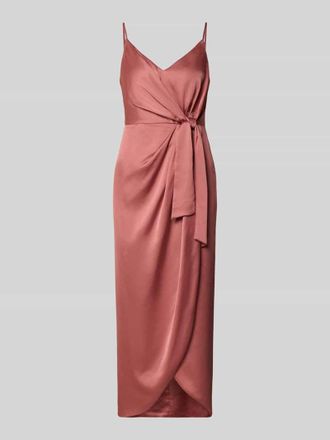 Jake*s Regular Fit Midikleid mit verl&auml;ngerter R&uuml;ckseite in Rose Melange, Gr&ouml;&szlig;e 32