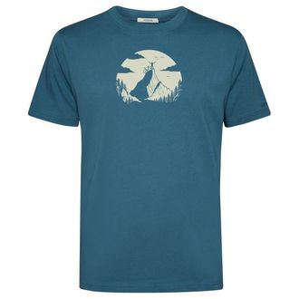 Greenbomb Nature Clouds Ride Fusion T-Shirt f&uuml;r Herren | blau