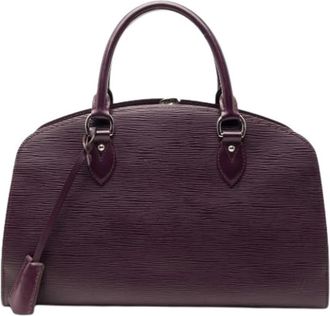 Louis Vuitton Pre-owned Jasmine Handtas - Dames - Vintage Handtas - Paars - ONE Size - Leer - Vintage