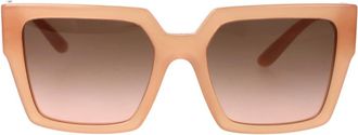 Dolce & Gabbana Zonnebrillen met vierkant montuur - unisex - Zonnebrillen - Roze - 53 MM - Accessoires