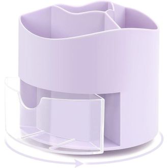 OEM Portal&aacute;pices Giratorio Con 4 Compartimentos, Organizador De Escritorio Para Pinceles Y Bol&iacute;grafos, Ideal Para La Escuela Y El Hogar - Crezuo