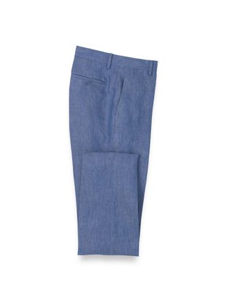 Paul Fredrick Linen Chambray Twill Pants