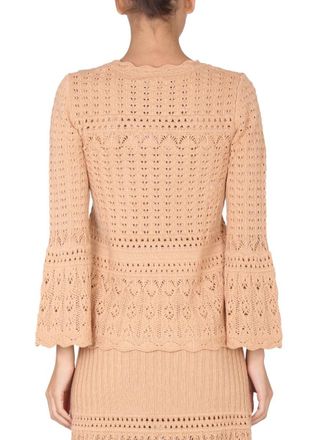 Moschino Virgin Wool Blend Sweater - Beige