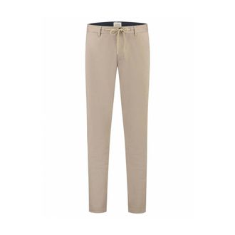 Dstrezzed Dstrezzed - Gestreepte Tapered Jogger Broek - Heren - Broeken - Beige - Maat: W31 L34 Viscose