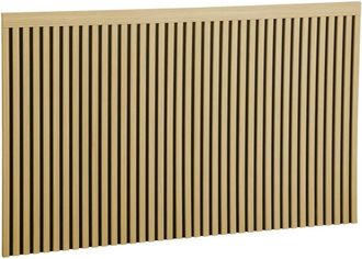 Sweeek Cabecero de madera con listones decorativos, 160cm, natural