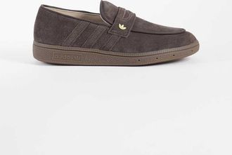 adidas Originals Handball Spezial mocassini con suola in gomma in aurora coffee brown-Marrone