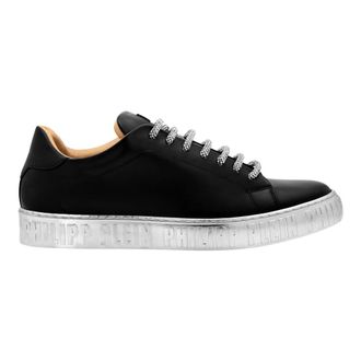 Philipp Plein Strass Lo-Top Sneakers - unisex - Schoenen - Zwart - Maat: 46 EU Leer