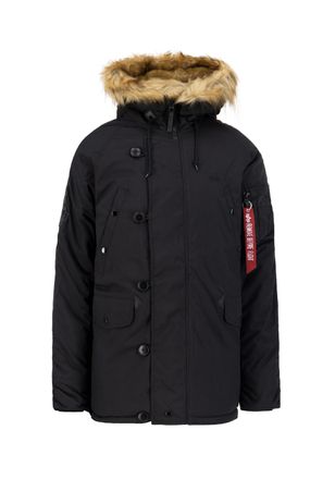 Alpha Industries Winterjacke ALPHA INDUSTRIES Explorer, Herren, Gr. XXL, schwarz, Obermaterial: 53% Nylon, 47% Polyester; Futter: 100% Nylon; F&uuml;llung: 100% Polyester, 