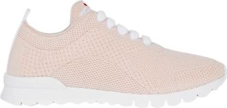 Kiton Schoenen, Dames, Roze, 37 1/2 EU, Leer, FIT Cashmere Knit Sneakers