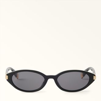 Furla Sunglasses Nero Black Acetate Woman