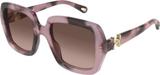 Chlo&eacute; Ch 0301S Zonnebril - Dames - Zonnebrillen - Veelkleurig - 52 MM - Nylon - Accessoires