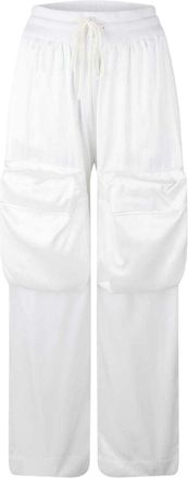 Off-white Off White Cargo-broek van duchesse-satijn voor dames (Wit)