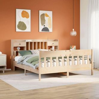 vidaXL Vidaxl - Estructura De Cama Sin Colch&oacute;n Madera Maciza De Pino 180x200 Cm