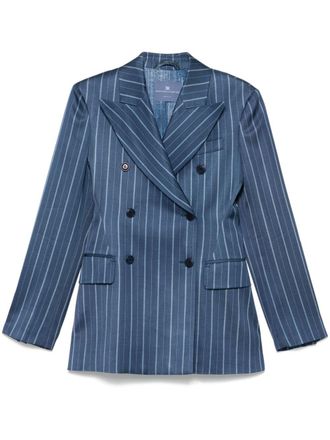 Ermanno Scervino Gestreepte blazer - Blauw