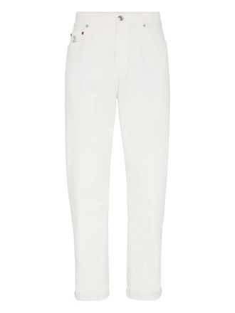 Brunello Cucinelli cotton jeans - White