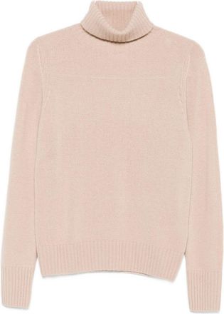 Allude Beige Turtleneck Sweater