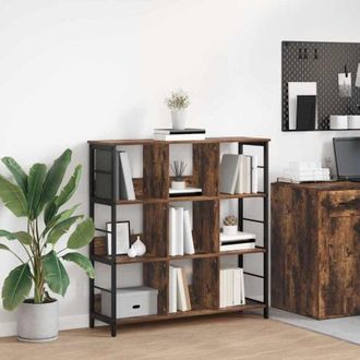 vidaXL vidaXL Libreria Rovere fumé 102 x 32 x 104,5 cm Legno multistrato