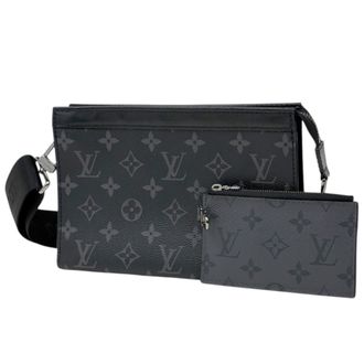 Louis Vuitton Black Monogram Eclipse Noir Monogram Eclipse Shoulder Bag (Pre-Owned)