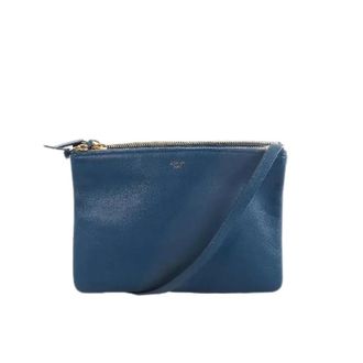 Celine Pre-owned Cross Body Bags, female, Blue, Size: ONE SIZE Pre-owned Trio Small Crossbody Bag