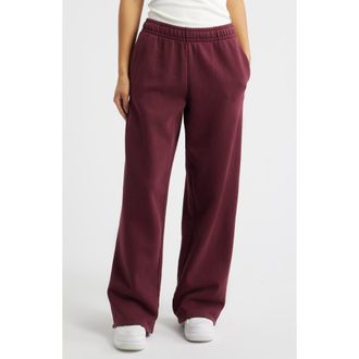 PacSun Wide Leg Sweatpants in Wine at Nordstrom Rack, Size Medium