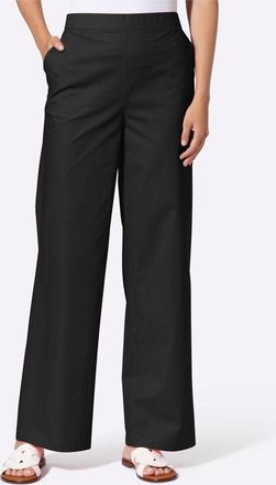 Heine Schlupfhose HEINE, Damen, Gr. 34, Normalgr&ouml;ssen, schwarz, 98% Baumwolle, 2% Elasthan, unifarben, Hosen Schlupfhose