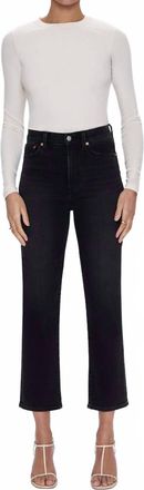 Pistola Denim Charlie Straight Ankle Jeans In Dark Midnight