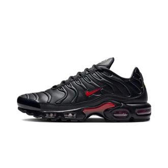 Nike Fitness, Heren, Zwart, 38 1/2 EU, Leer, Air Max Plus Premium