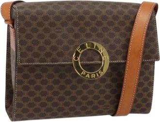 Celine Pre-owned Cross Body Bags, female, Brown, Size: ONE SIZE Pre-owned Plastic Cross Body Bag