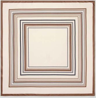 Mango Foulard stampa geometrica beige - Donna - Taglia unica - MANGO