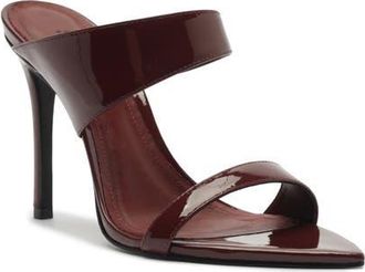 Schutz Jaselle Pointed Toe Sandal in Port Burgundy at Nordstrom, Size 5