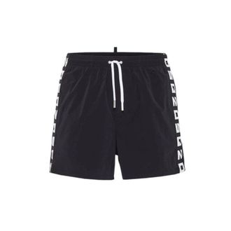 Dsquared2 Beachwear, male, Black, Size: 2XS Boxer Midi
