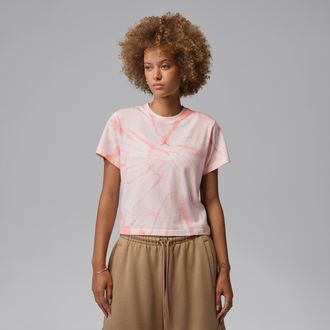 Nike Jordan Womens Jordan Brooklyn Graphic T-Shirt in White | IR0774-133