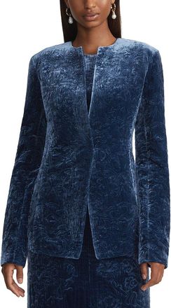 Lafayette 148 New York Baroque Embroidered Silk-Blend Tailored Jacket
