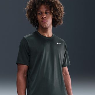 Nike Mens Dri-FIT Legend Fitness T-Shirt in Green | DX0989-390