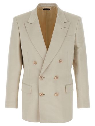 Tom Ford Beige Cotton Mens Blazer