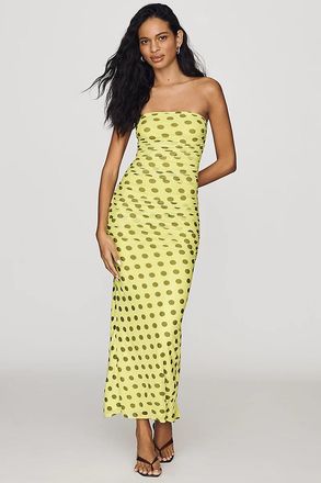 AFRM Strapless Mesh Maxi Dress