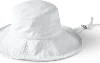 Lands End Facesaver UPF 50 Active Wide Brim Sun Hat in White at Nordstrom, Size Small
